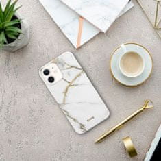 Crong Ohišje Crong Marble - Ohišje za iPhone 12 Mini (belo)