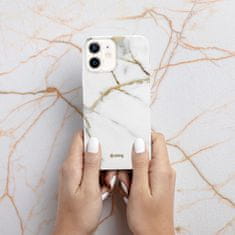 Crong Ohišje Crong Marble - Ohišje za iPhone 12 Mini (belo)