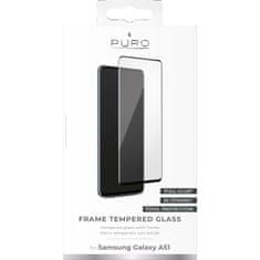 Puro PURO Frame Tempered Glass - Kaljeno steklo za zaščito zaslona za Samsung Galaxy A51 (črn okvir)