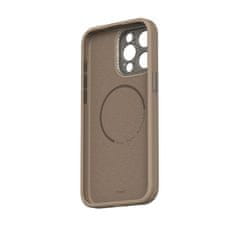 Moshi Moshi Napa MagSafe - Usnjeni etui za iPhone 15 Pro (Woodsmoke Brown)