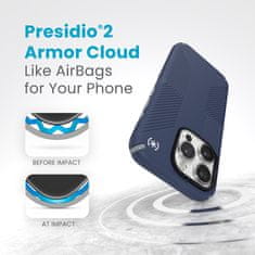 Speck Speck Presidio2 Grip - Ohišje za iPhone 15 Pro (obalno modro / prašno sivo / belo)