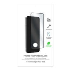 Puro PURO Frame Tempered Glass - Kaljeno steklo za zaščito zaslona za Samsung Galaxy S23 (črn okvir)