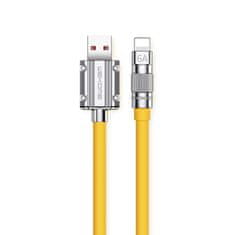 Wekome WEKOME WDC-186 Wingle Series - priključni kabel za hitro polnjenje USB-A z Lightning 1 m (rumena)