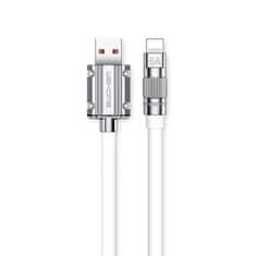 Wekome WEKOME WDC-186 Wingle Series - Priključni kabel za hitro polnjenje USB-A z Lightning 1 m (bel)