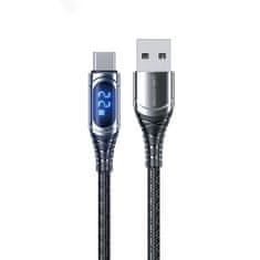 Wekome WEKOME WDC-166 Sakin Series - Hitro polnjenje USB-A na USB-C 6A 1 m priključni kabel (siva barva)