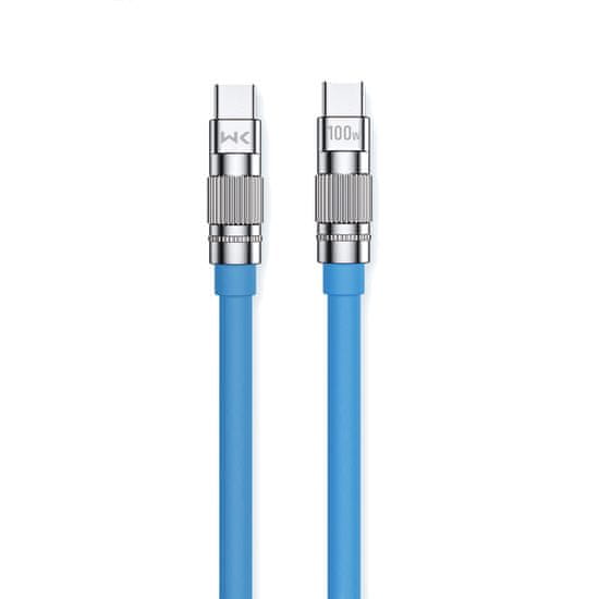 Wekome WEKOME WDC-188 Wingle Series - priključni kabel za hitro polnjenje USB-C na USB-C 100W 1 m (modri)