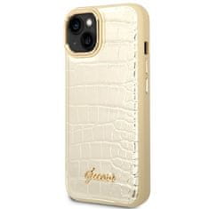 Guess Guess Croco Collection - Ohišje za iPhone 14 Plus (zlato)