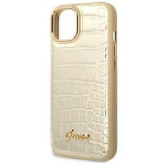 Guess Guess Croco Collection - Ohišje za iPhone 14 Plus (zlato)