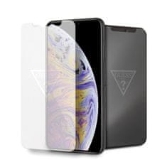 Guess Zaščitno kaljeno steklo z nevidnim logotipom - Zaščitno kaljeno steklo za iPhone Xs Max