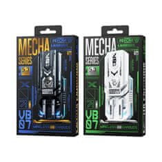 Wekome WEKOME VB07 Mecha Series - brezžične slušalke Bluetooth V5.3 TWS s polnilnim ohišjem (bela)