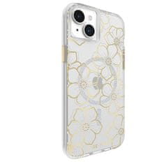 case-mate Ohišje Case-Mate Floral Gems MagSafe - ohišje za iPhone 15 Plus (zlato)