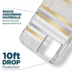 NEW Case-Mate Pearl Stripes MagSafe - ohišje za iPhone 14 / iPhone 13, okrašeno z biserom (Pearl Stripes)