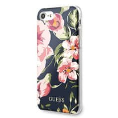 Guess Guess Flower Shiny Collection N3 - Ohišje za iPhone SE 2020 / 8 / 7 (mornarska)