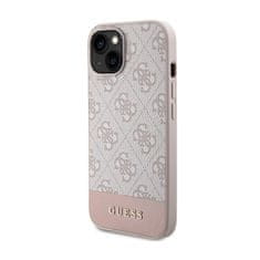 Guess Guess 4G Bottom Stripe Collection - Ohišje za iPhone 15 (roza)