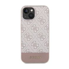 Guess Guess 4G Bottom Stripe Collection - Ohišje za iPhone 15 (roza)