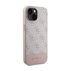 Guess Guess 4G Bottom Stripe Collection - Ohišje za iPhone 15 (roza)