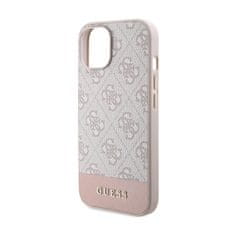 Guess Guess 4G Bottom Stripe Collection - Ohišje za iPhone 15 (roza)