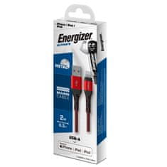 Energizer Energizer Ultimate - Povezovalni kabel USB-A na Lightning s certifikatom MFi 2 m (rdeč)