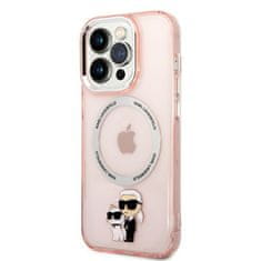 Karl Lagerfeld Karl Lagerfeld IML NFT Karl &amp; Choupette Magsafe - Ohišje za iPhone 14 Pro Max (roza)