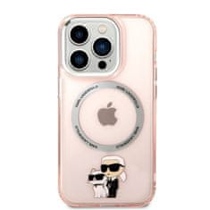 Karl Lagerfeld Karl Lagerfeld IML NFT Karl &amp; Choupette Magsafe - Ohišje za iPhone 14 Pro Max (roza)