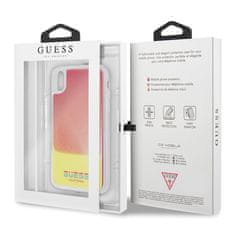 Guess Guess California - Ohišje za iPhone Xs / X (svetleče v temi, peščeno/rožnato)