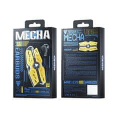 Wekome WEKOME VB06 Mecha Series - V5.3 TWS brezžične slušalke Bluetooth s polnilnim ohišjem (rumena)