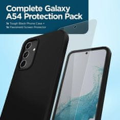 NEW Case-Mate Protection Pack - Komplet trpežnega črnega ohišja + steklo za Samsung Galaxy A54 5G (črno / prozorno)