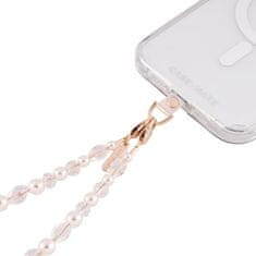 NEW Case-Mate telefonska zapestnica z biseri - univerzalna telefonska vrvica (Crystal Pearl)