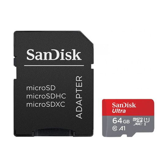 SanDisk SanDisk Ultra microSDXC - Spominska kartica 64 GB A1 Class 10 UHS-I 140 MB/s z adapterjem