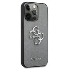 Guess Guess Saffiano 4G Big Silver Logo - Ohišje za iPhone 13 Pro (sivo)