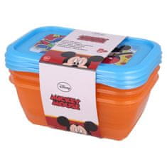 Mickey Mouse Miki Miška - Komplet posod za hrano 540 ml (3 kosi).