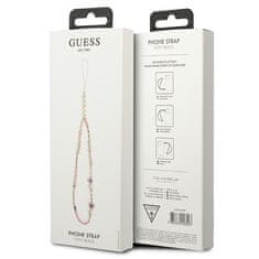 Guess Guess telefonski trak s kroglicami - obesek za telefon 25 cm (roza)