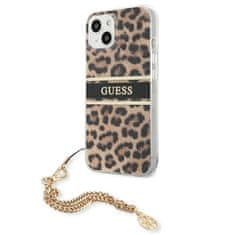 Guess Guess Leopardova zlata veriga - Ohišje za iPhone 13 Mini