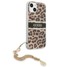 Guess Guess Leopardova zlata veriga - Ohišje za iPhone 13 Mini