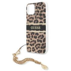 Guess Guess Leopardova zlata veriga - Ohišje za iPhone 13 Mini