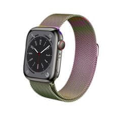 Crong Crong Milano Steel - Trak iz nerjavečega jekla za Apple Watch 38/40/41 mm (mavrični)