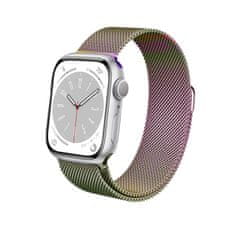 Crong Crong Milano Steel - Trak iz nerjavečega jekla za Apple Watch 38/40/41 mm (mavrični)