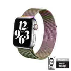 Crong Crong Milano Steel - Trak iz nerjavečega jekla za Apple Watch 38/40/41 mm (mavrični)