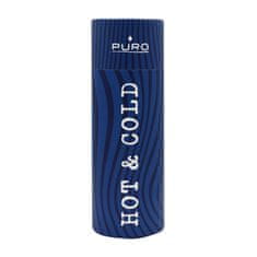 Puro Puro Hot&amp;Cold - Termovka iz nerjavečega jekla 500 ml (Optic - Stripe Dark Blue)