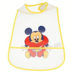 Mickey Mouse Miki Miška - slinček z žepkom (2 kosa)