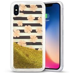 ZIZO Zizo Liquid Glitter Star Case - Ohišje za iPhone X (Roza cvetje)