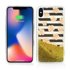 ZIZO Zizo Liquid Glitter Star Case - Ohišje za iPhone X (Roza cvetje)