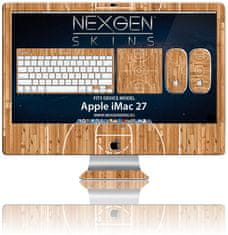 NEW Nexgen Skins - Komplet kož za ohišje iMac 27" s 3D učinkom (Hardwood Classic 3D)