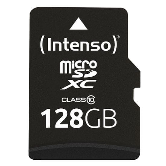 Intenso Intenso MicroSDXC - 128 GB pomnilniška kartica razreda 10 40 MB/s z adapterjem