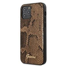 Guess Guess Python Collection - Ohišje za iPhone 12 / iPhone 12 Pro (rjavo)