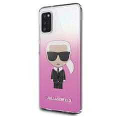 Karl Lagerfeld Karl Lagerfeld Iconic Karl Gradient - Ohišje za Samsung Galaxy A41 (roza)