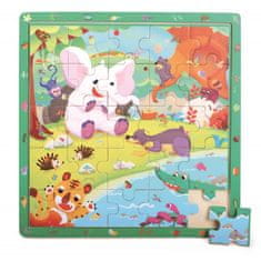 TOP BRIGHT Top Bright - Drewniana gra & puzzle dżungla (25 el.)