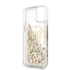 Guess Guess Liquid Glitter Circle Logo - ohišje za iPhone 11 Pro (zlato)