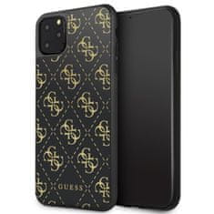 Guess Guess dvoslojno ohišje z bleščicami Peony G - Ohišje za iPhone 11 Pro Max (črno)