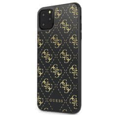 Guess Guess dvoslojno ohišje z bleščicami Peony G - Ohišje za iPhone 11 Pro Max (črno)